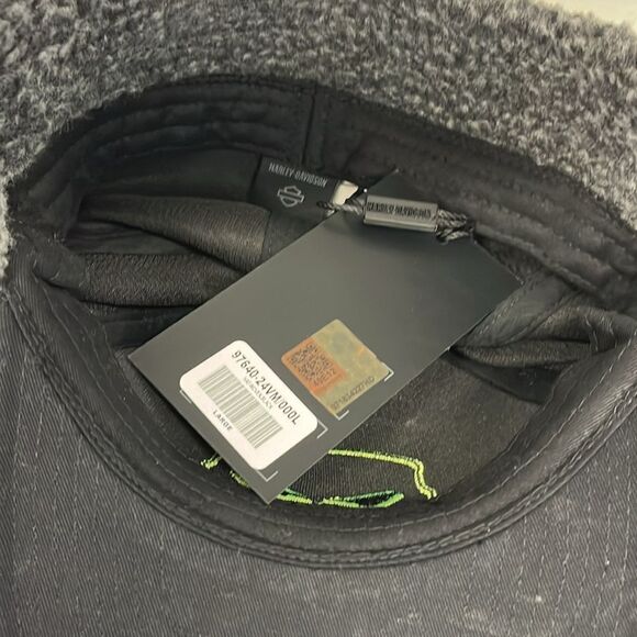 New Harley-Davidson Willie G Ear Flap Punisher Sherpa Fitted Winter Baseball Cap - Picture 8 of 10